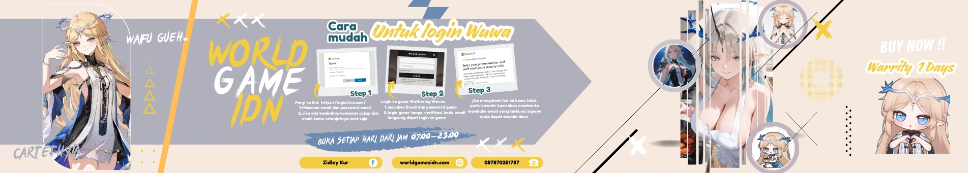 [SEA Server] Akun Reroll Wuthering Waves 70-71k Astride Union Level 48+ [Promo Tahun Baru CHINA]